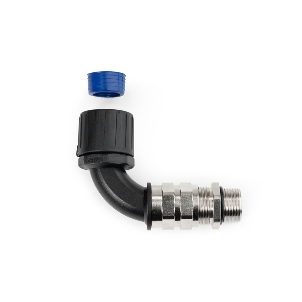 Hellermann Kunststoffverschraubung 166-24511 Typ HGL21-45CG-PG16 PA66/NPB/TPE BK 10