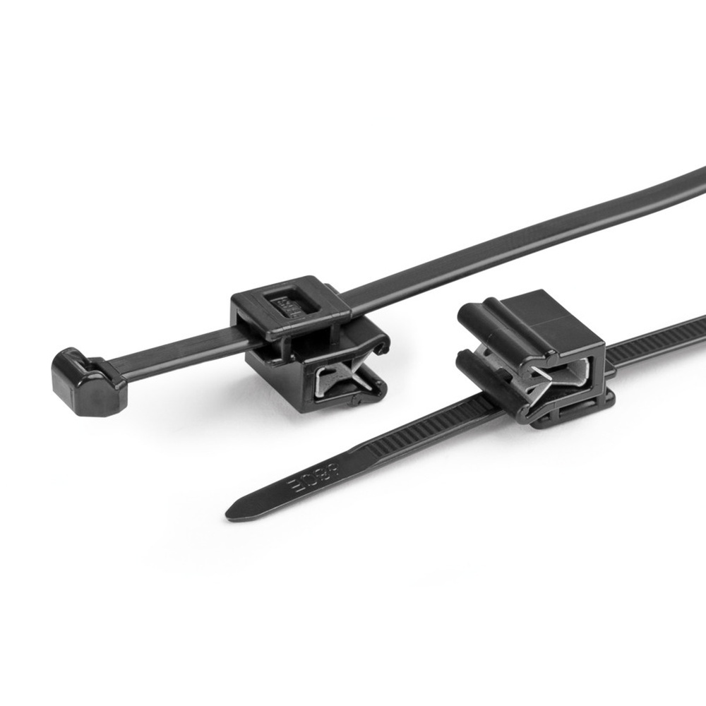 Hellermann Tyton Befestigungsbinder 150-40591 Typ T50ROSEC5A-PA66HS/PA66HIRHS-BK (500)