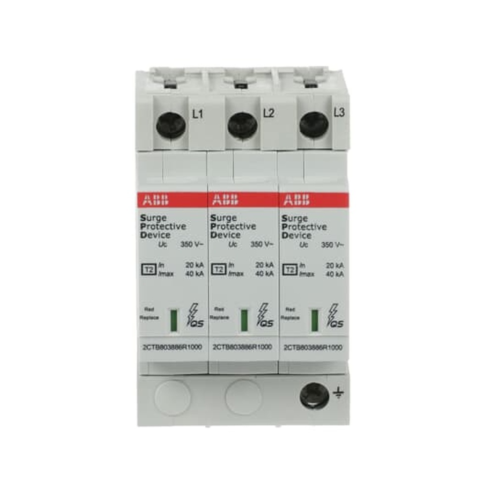 ABB Überspannungsableiter für Energietechnik Stromversorgung 2CTB803883R2400 Typ OVR T2 3L 40-350 P