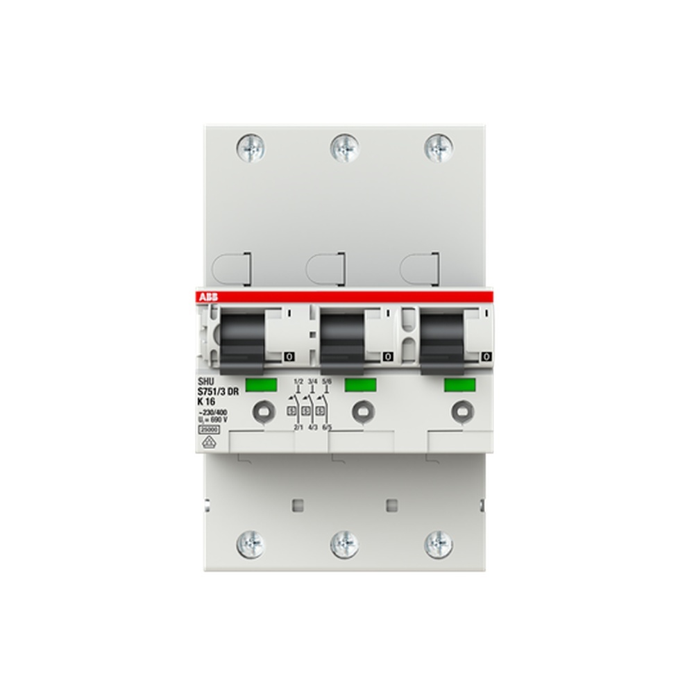 ABB Selektiver Hauptleitungsschutzschalter 2CDH781001R2467 Typ S751/3DR-K16