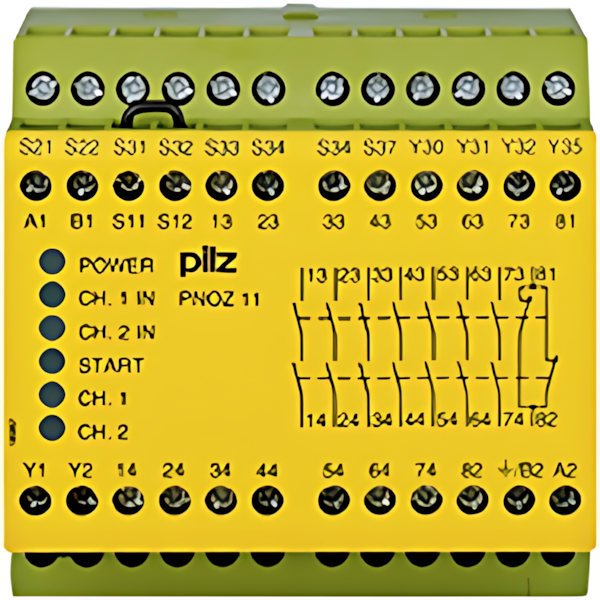Pilz Sicherheitsschaltgerät 774086 Typ PNOZ 11 230-240VAC 24VDC 7n/o 1n/c