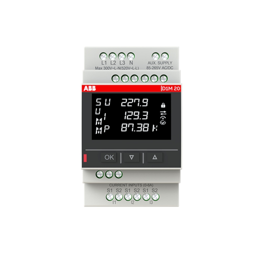 ABB Netzanalysegerät 2TAZ665052R2001 Typ D1M 20 Modbus