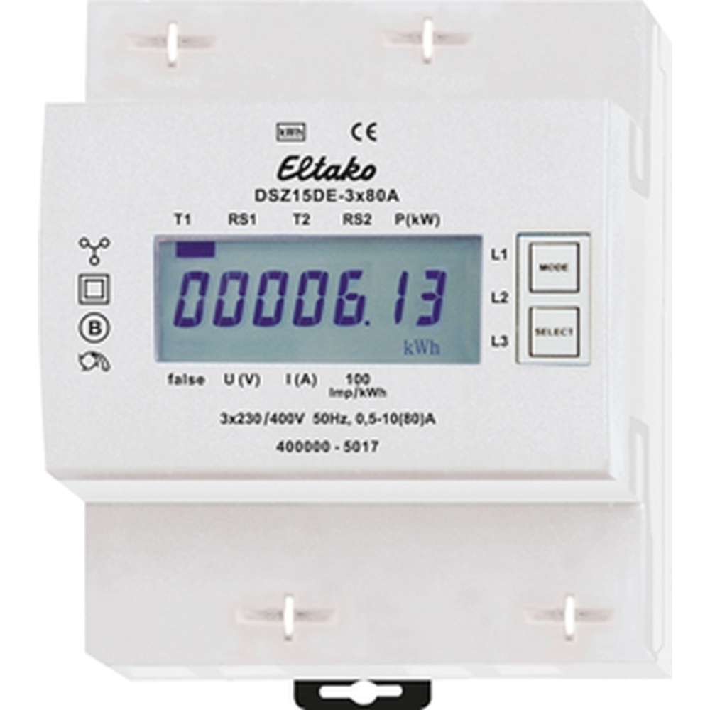 ELTAKO Drehstromzähler 28380615 Typ DSZ15DE-3x80A