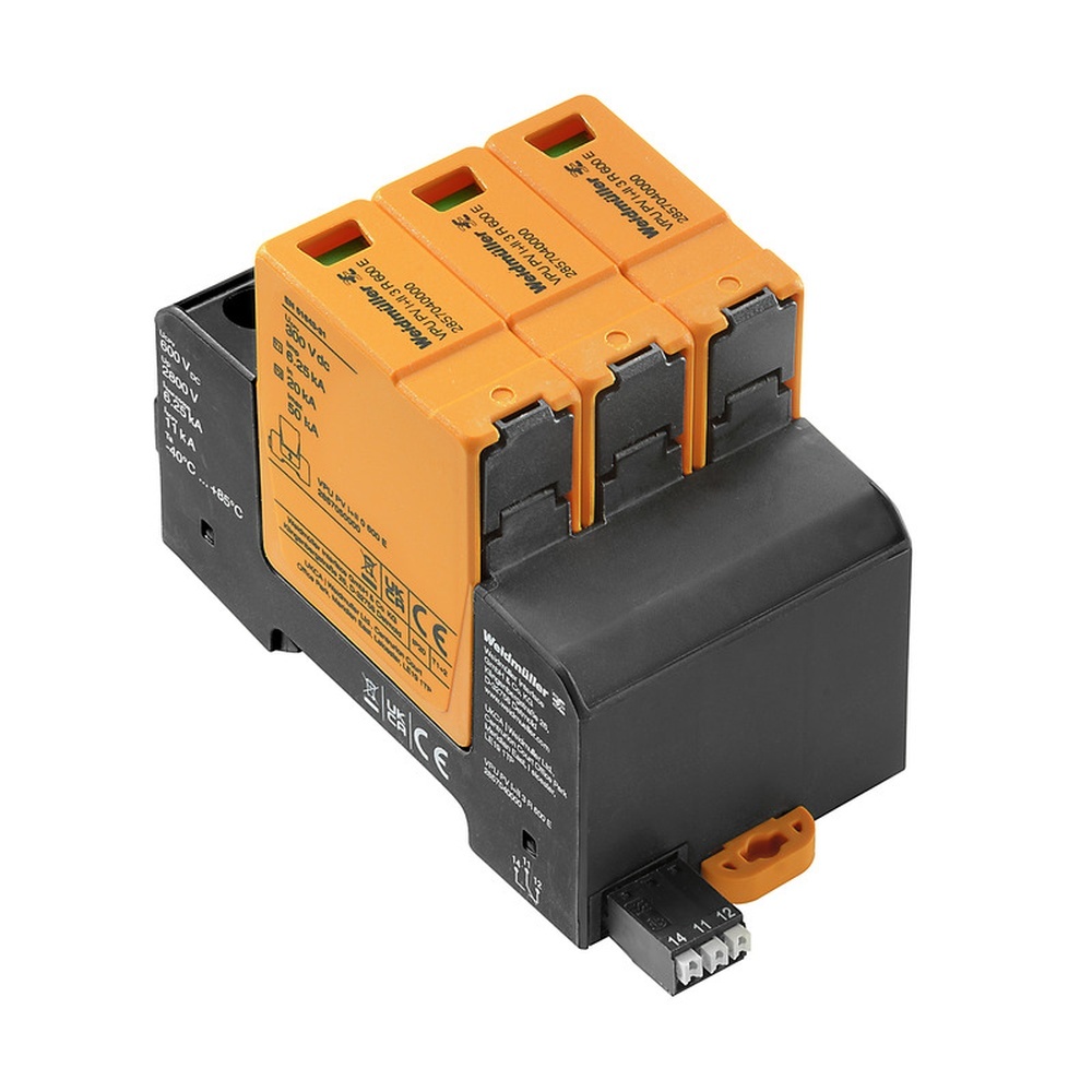 Weidmüller Überspannungsableiter 2857040000 Typ VPU PV I+II 3 R 600 E