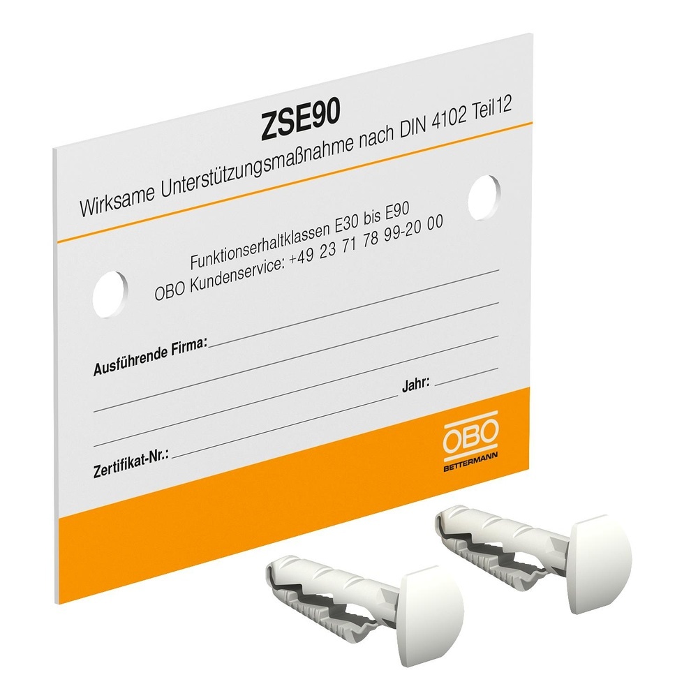OBO Bettermann Kennzeichnungsschild 7215750 Typ KS-ZSE DE