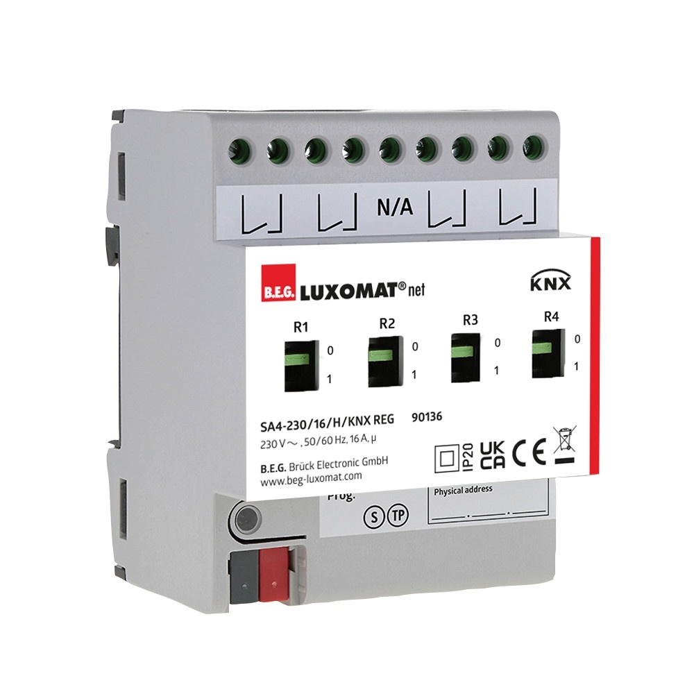 B.E.G. Brück 90136 Typ KNX-4fach-Aktor KNX Präsenzmelder