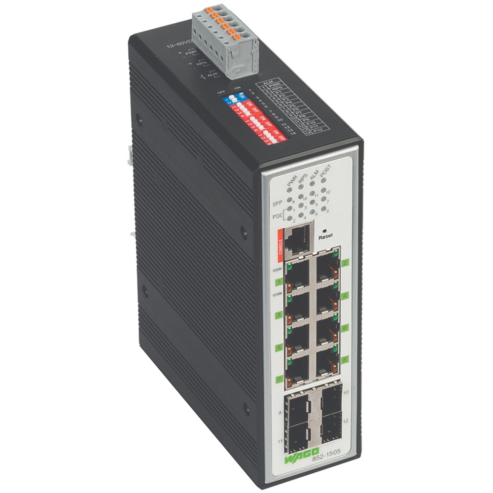 Wago Industrial Managed Switch 852-1505