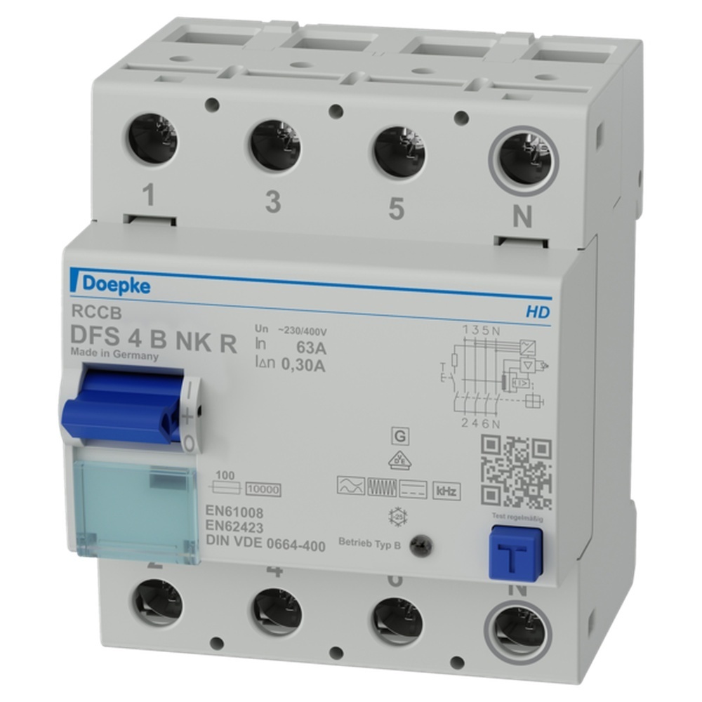 Doepke FI Schutzschalter 09146985HD Typ DFS4 063-4/0,30-B NK R HD