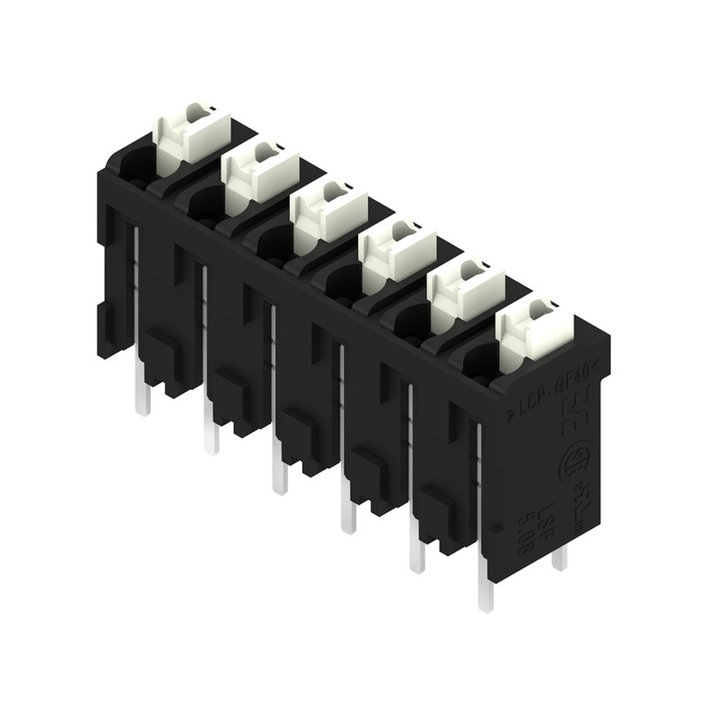 Weidmüller Leiterplattenklemme 2599710000 Typ LSF-SMT 5.08/06/180 3.5SN BK TU PRT