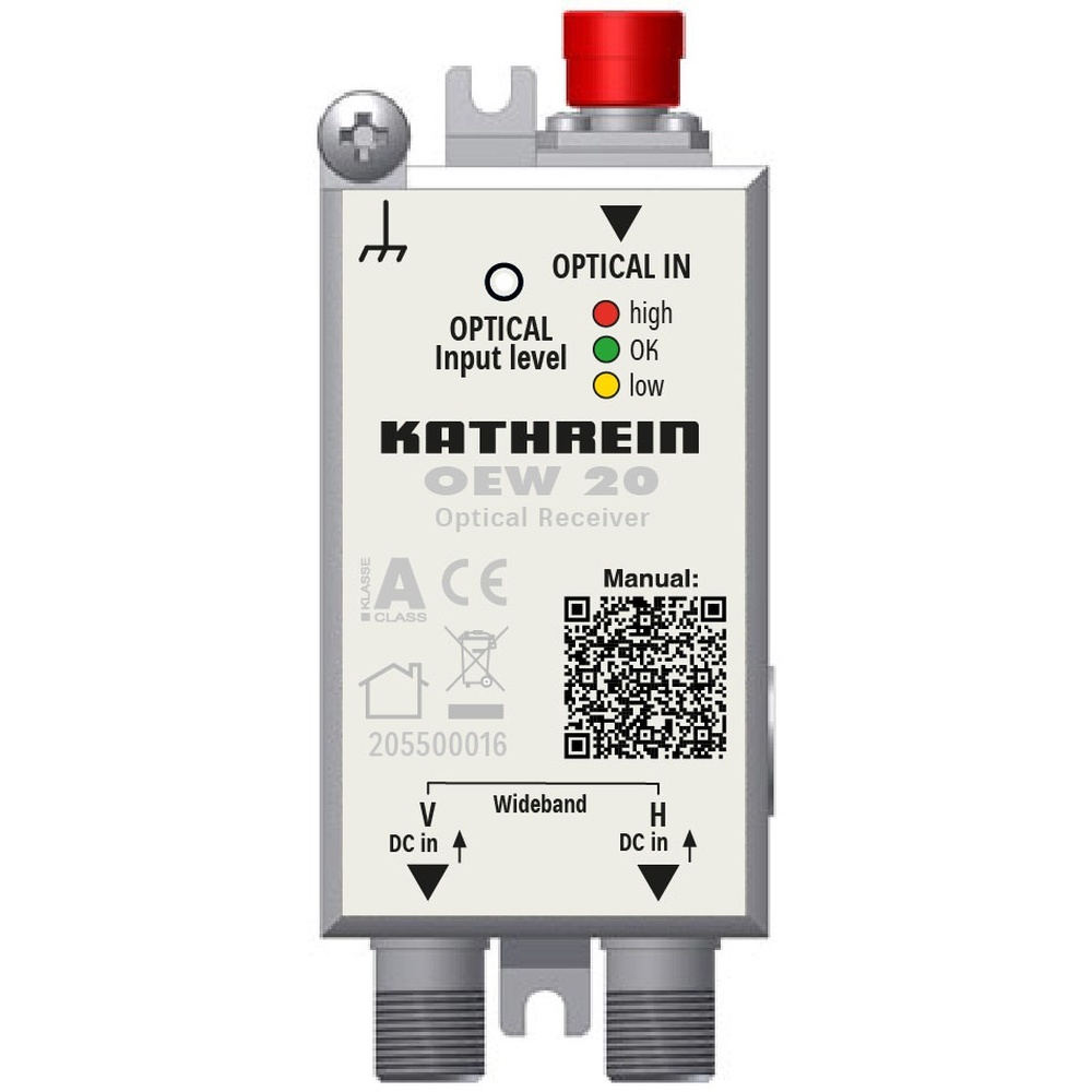 Kathrein Optischer Empfänger 205500016 Typ OEW 20 Kathrein Optischer Empfänger 205500016 Typ OEW 20