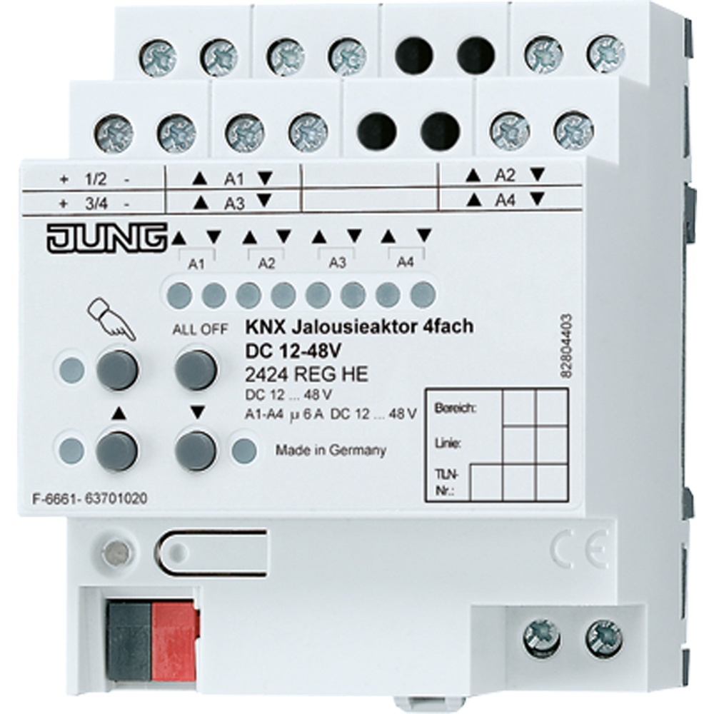 Jung KNX Jalousieaktor 4fach 2424 REGHE