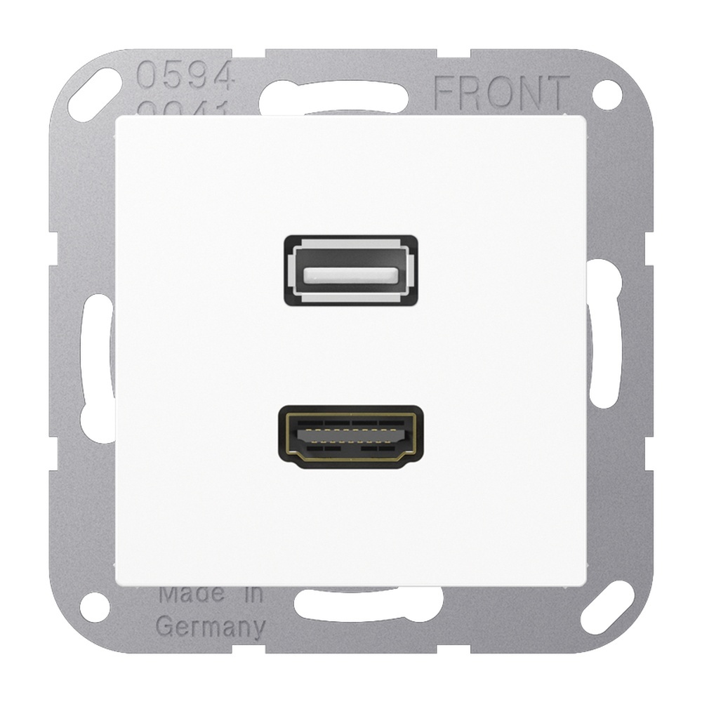 Jung HDMI USB Tragring MA A 1163 WW