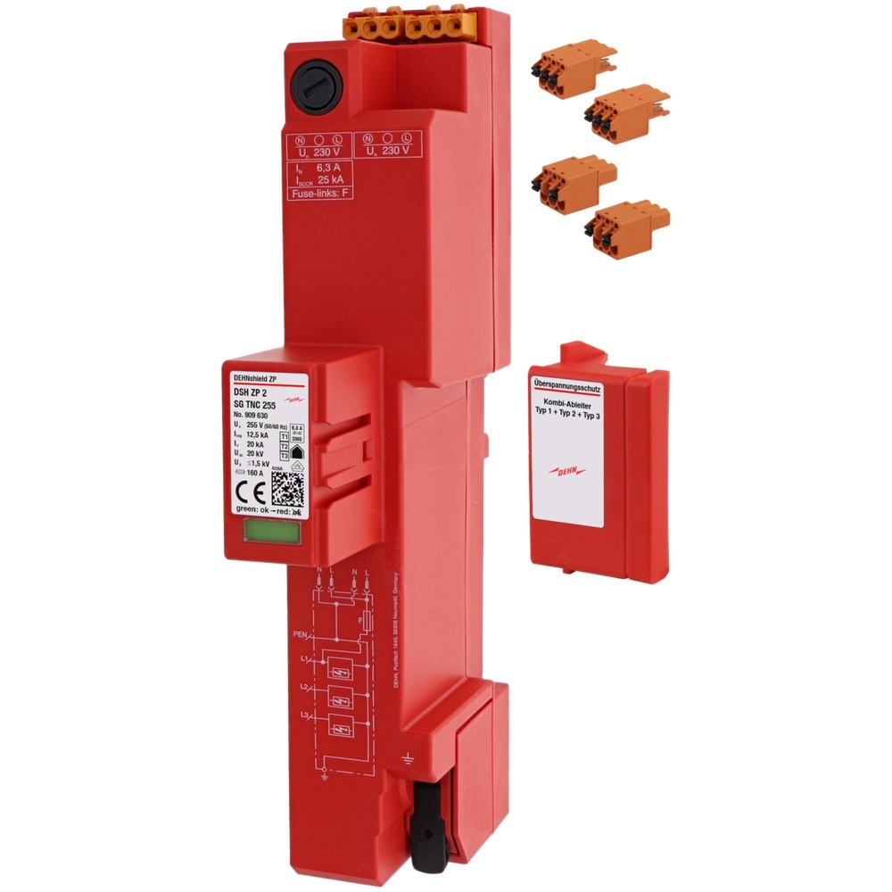 Dehn + Söhne Kombi Ableiter 909630 Typ DSH ZP 2 SG TNC 255 Dehn + Söhne Kombi Ableiter 909630 Typ DSH ZP 2 SG TNC 255