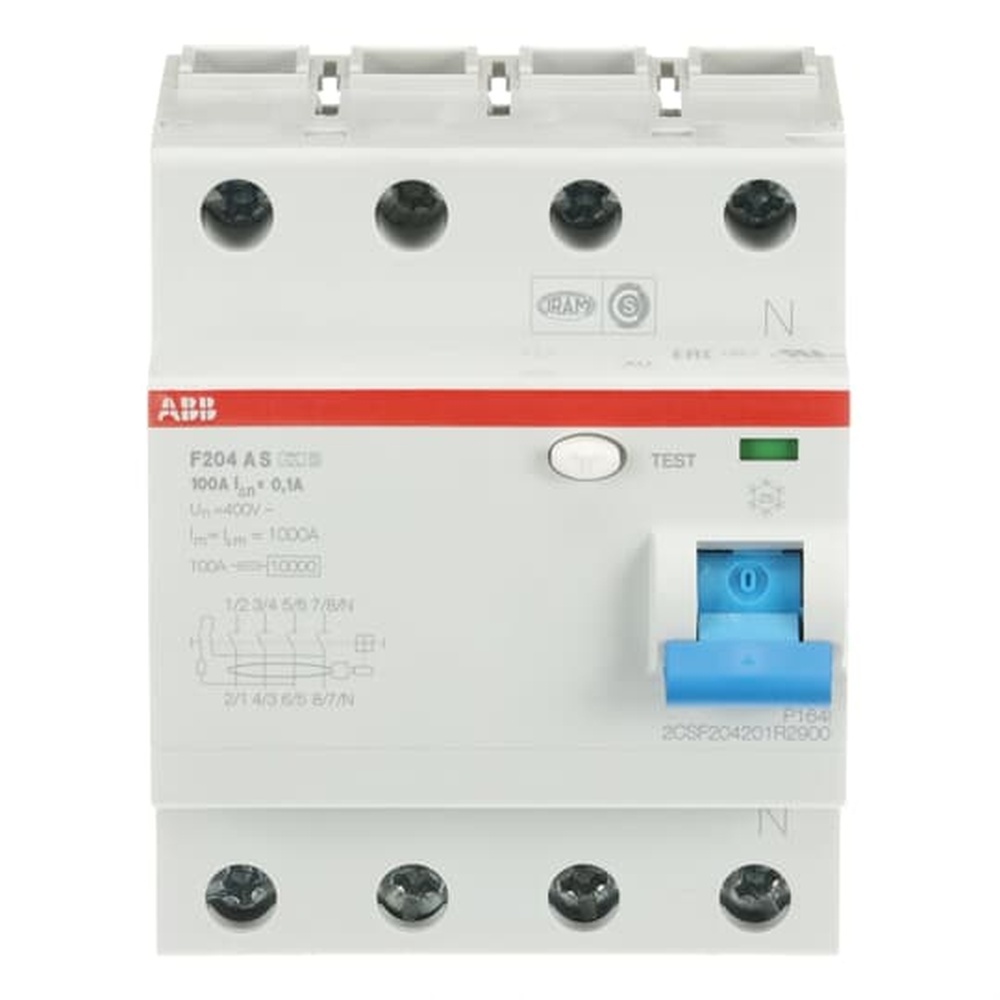 ABB Fehlerstrom Schutzschalter 2CSF204201R2900 Typ F204AS-100/0,1