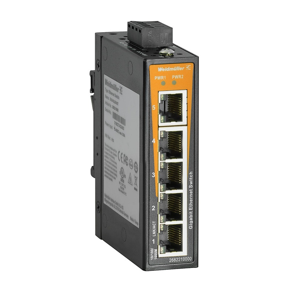Weidmüller Netzwerk Switch 2682210000 Typ IE-SW-EL05-5GT