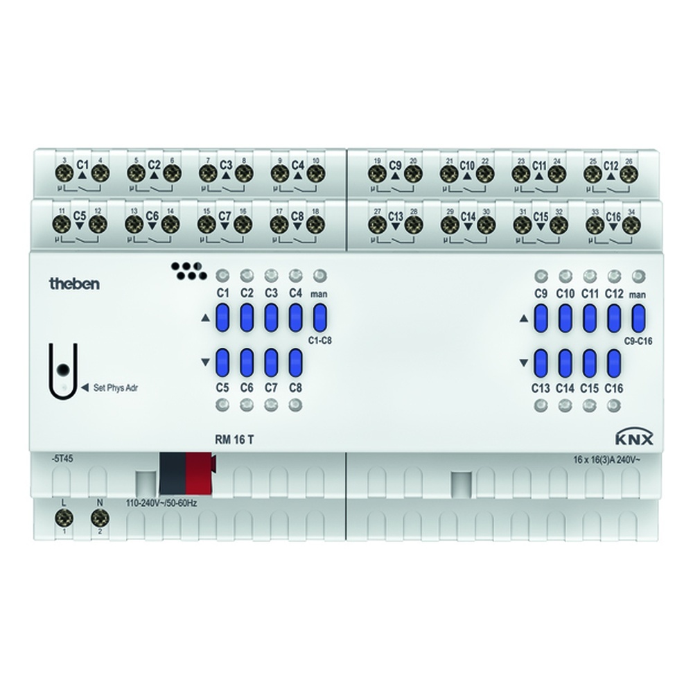 Theben KNX Schalt Jalousieaktor 4940205 Typ RM 16 T KNX