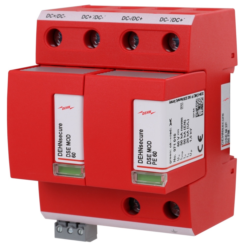 Dehn + Söhne Blitzstromableiter 971226 Typ DSE M 2P 60 FM