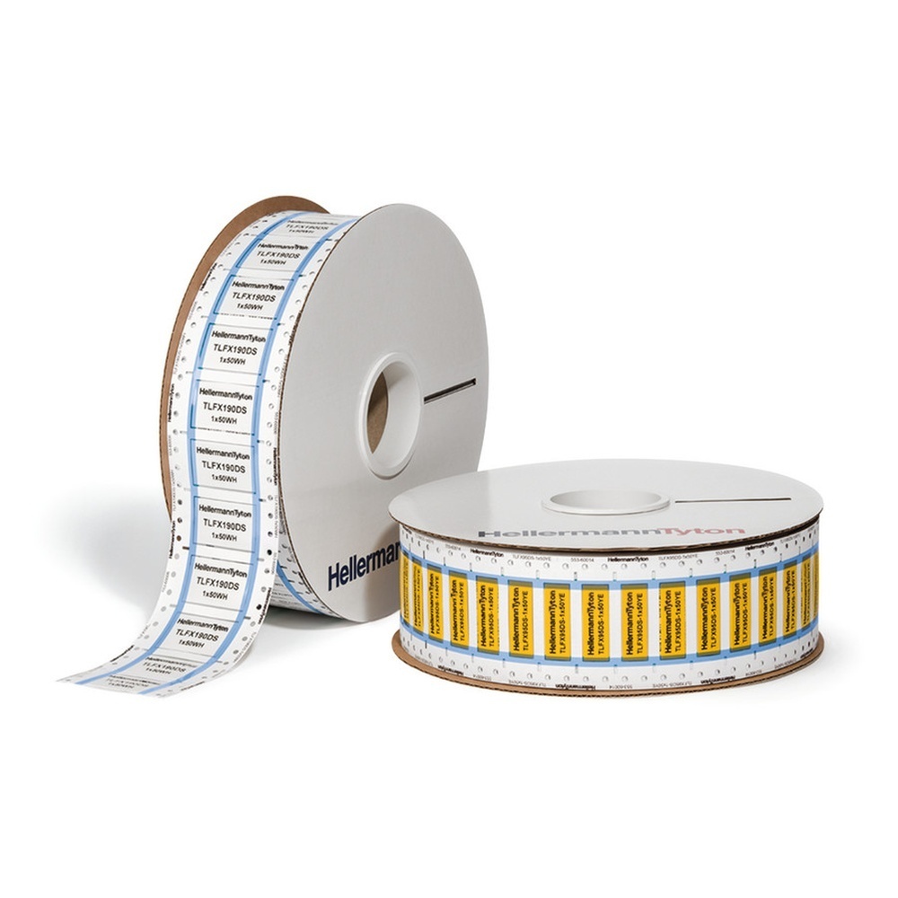 Hellermann Tyton Schrumpfschlauchmarkierer 553-60133 Typ TLFX762DS-1x50-PO-X-OG (100)