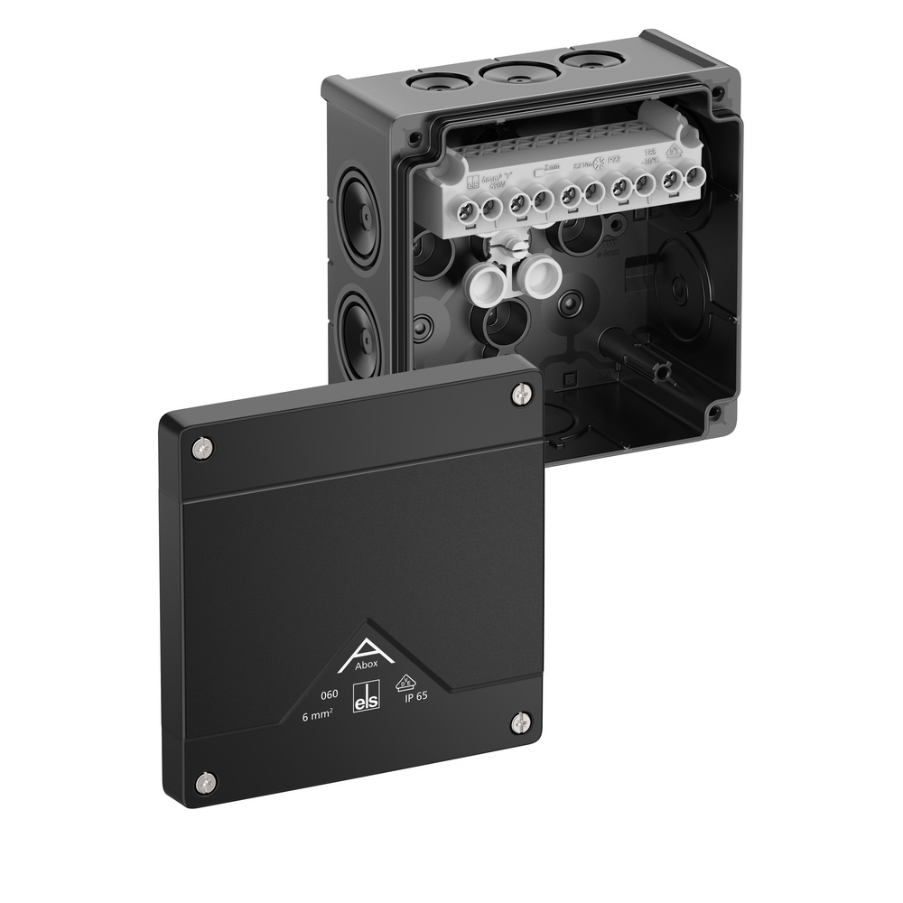 Spelsberg Abzweigkasten 80602001 Typ Abox 060-6²/sw Spelsberg Abzweigkasten 80602001 Typ Abox 060-6²/sw
