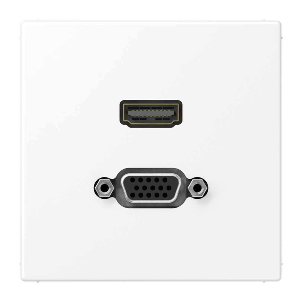 Jung Multimedia Anschlusssystem HDMI/VGA MALS1173WWM
