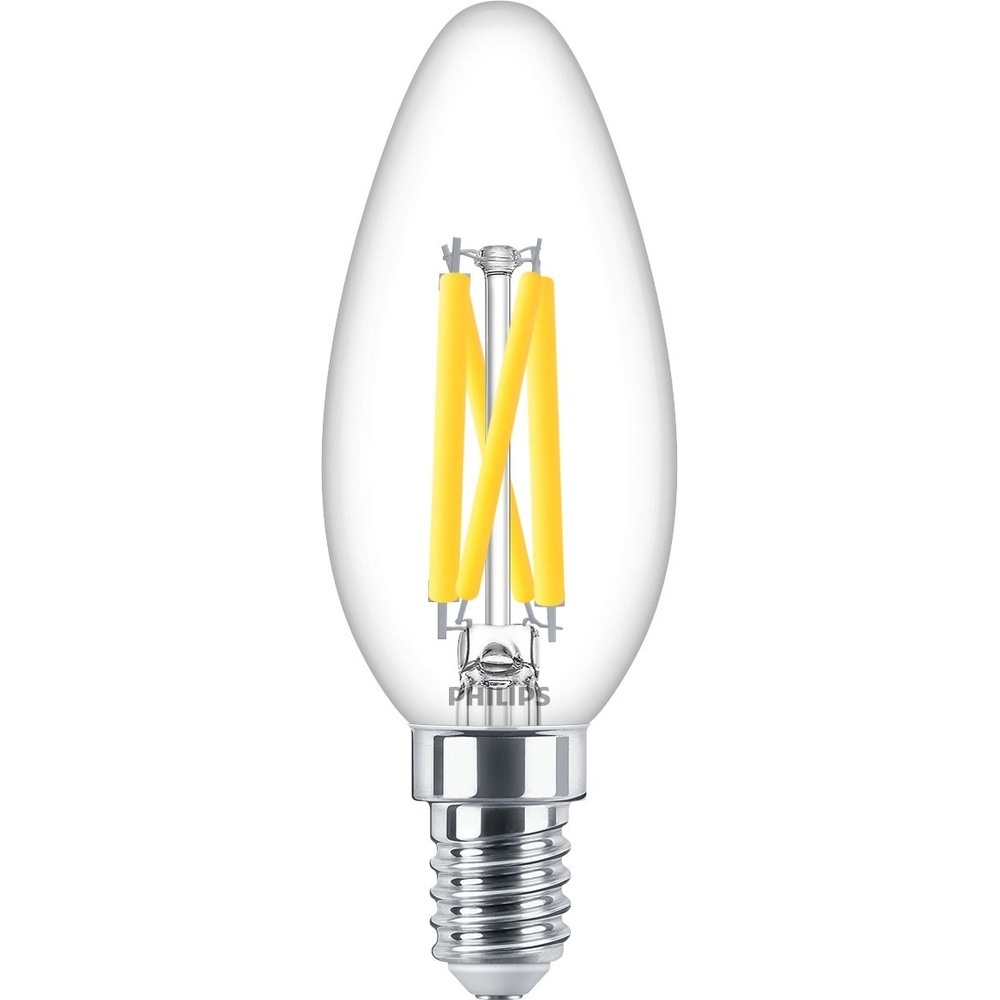 Signify Philips LED Lampe 44957200 Typ MAS LEDCandleDT5.9-60W E14 927 B35 CL G