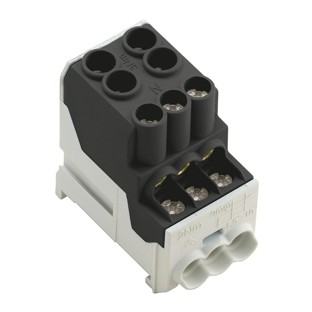 Weidmüller Potentialverteilerklemme 2814490000 Typ WPD 100 2X25/6X10 BK Weidmüller Potentialverteilerklemme 2814490000 Typ WPD 100 2X25/6X10 BK