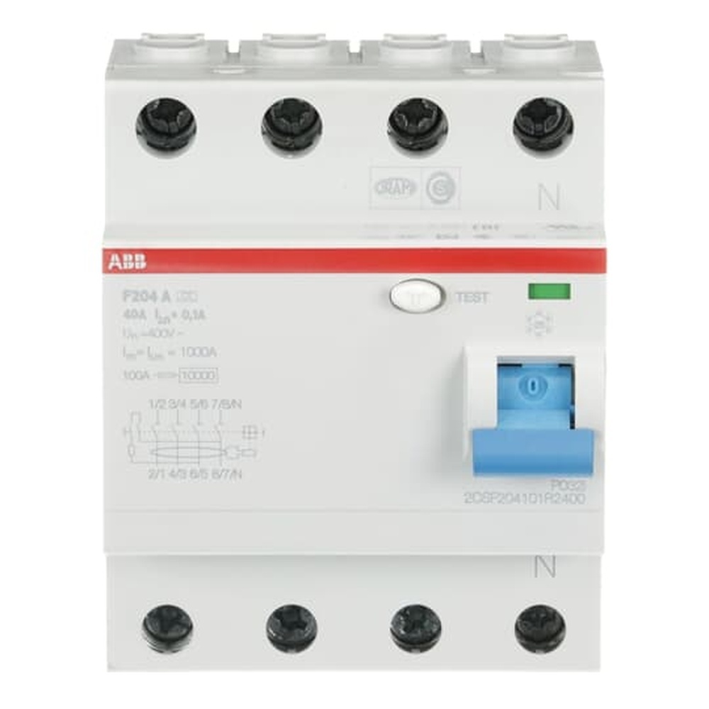 ABB Fehlerstrom Schutzschalter 2CSF204101R2400 Typ F204A-40/0,1