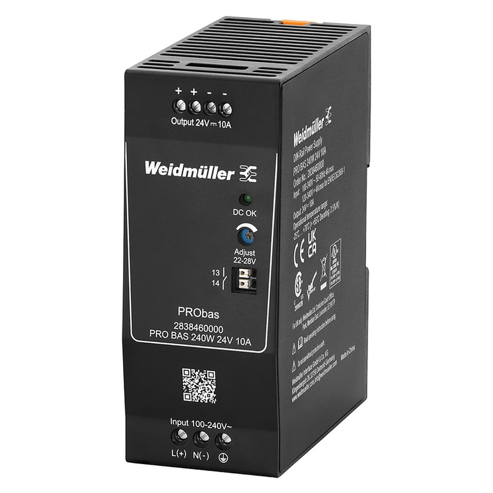 Weidmüller Stromversorgungsgerät 2838460000 Typ PRO BAS 240W 24V 10A