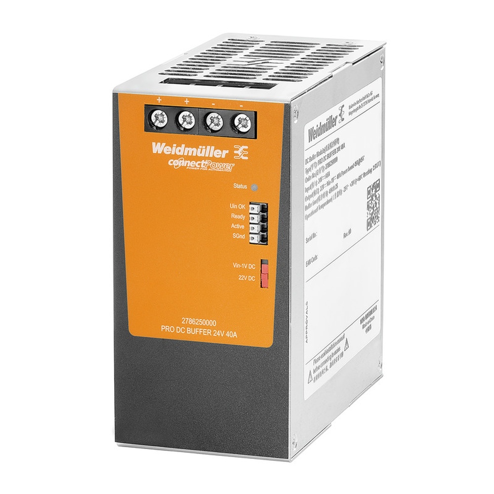 Weidmüller Puffermodul 2786250000 Typ PRO DC BUFFER 24V 40A