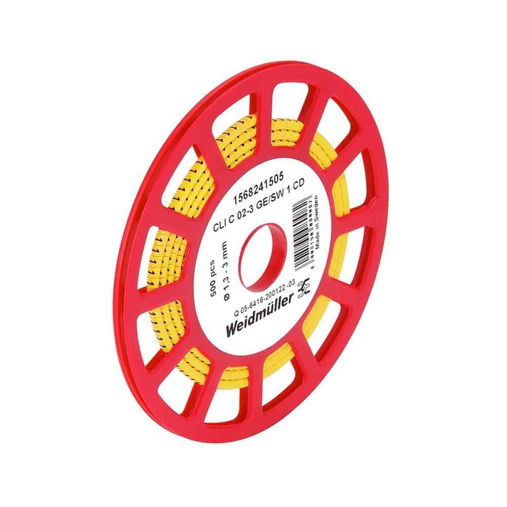 Weidmüller Kabelmarkierungssystem 1568241645 Typ CLI C 02-3 GE/SW E CD