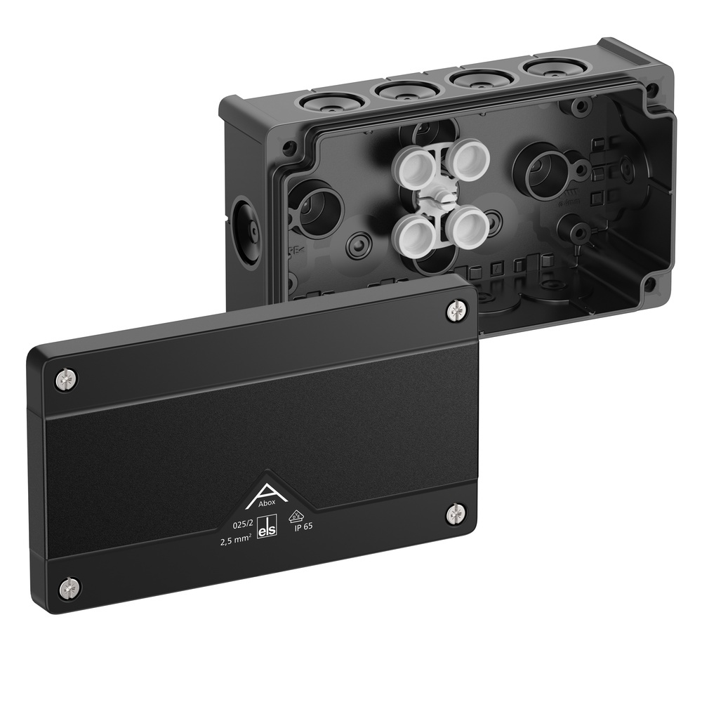Spelsberg Abzweigkasten 80200201 Typ Abox 025/2-L/sw Spelsberg Abzweigkasten 80200201 Typ Abox 025/2-L/sw