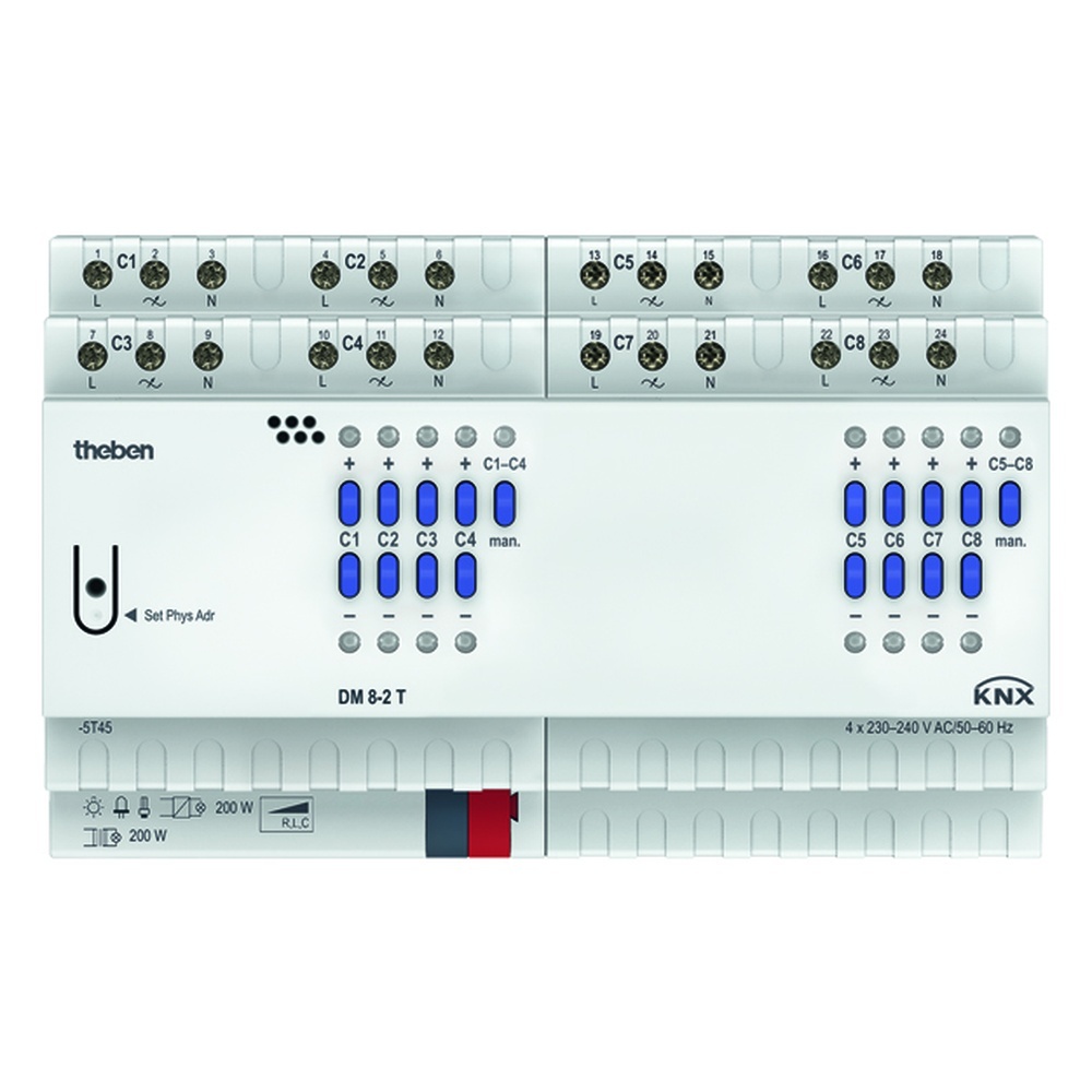 Theben Dimmaktor 4940285 Typ DM 8-2 T KNX Theben Dimmaktor 4940285 Typ DM 8-2 T KNX