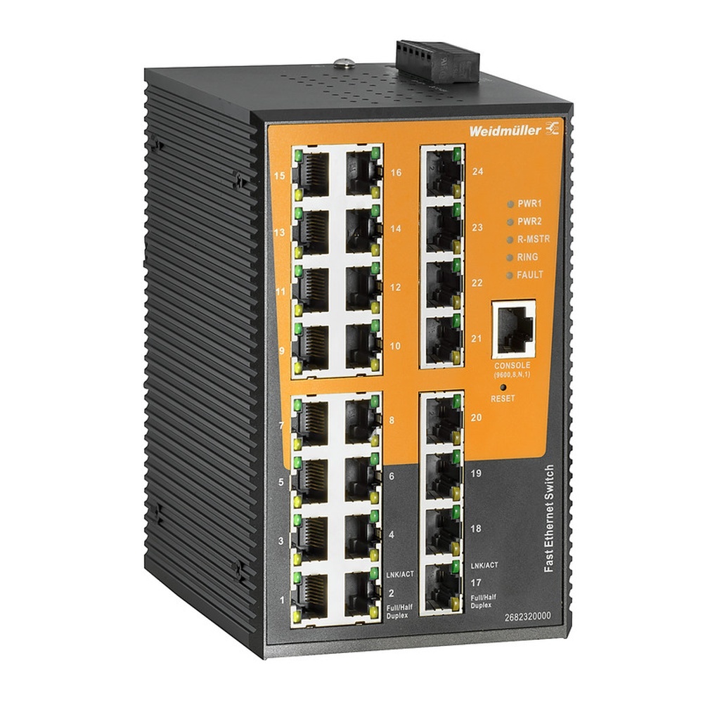 Weidmüller Netzwerk Switch 2682320000 Typ IE-SW-AL24M-24TX