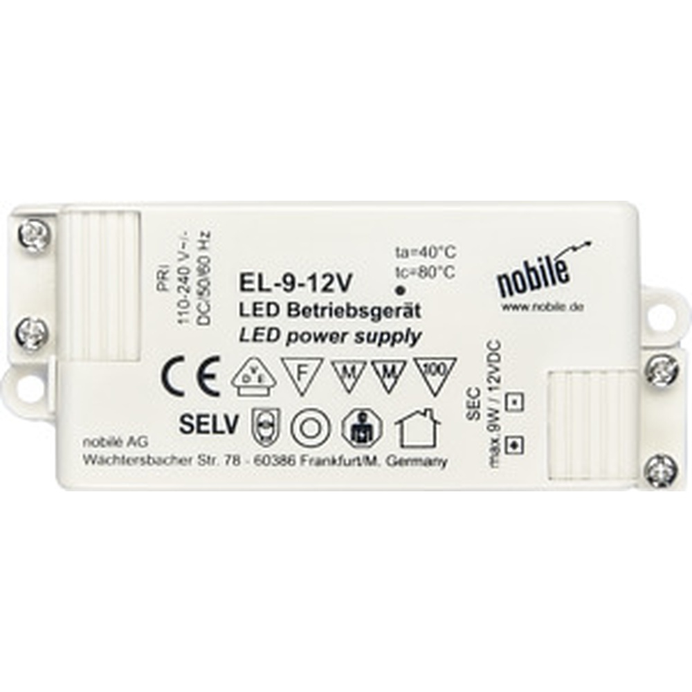 Nobile Betriebsgerät 8995100000 Typ EL-9-12V Nobile Betriebsgerät 8995100000 Typ EL-9-12V