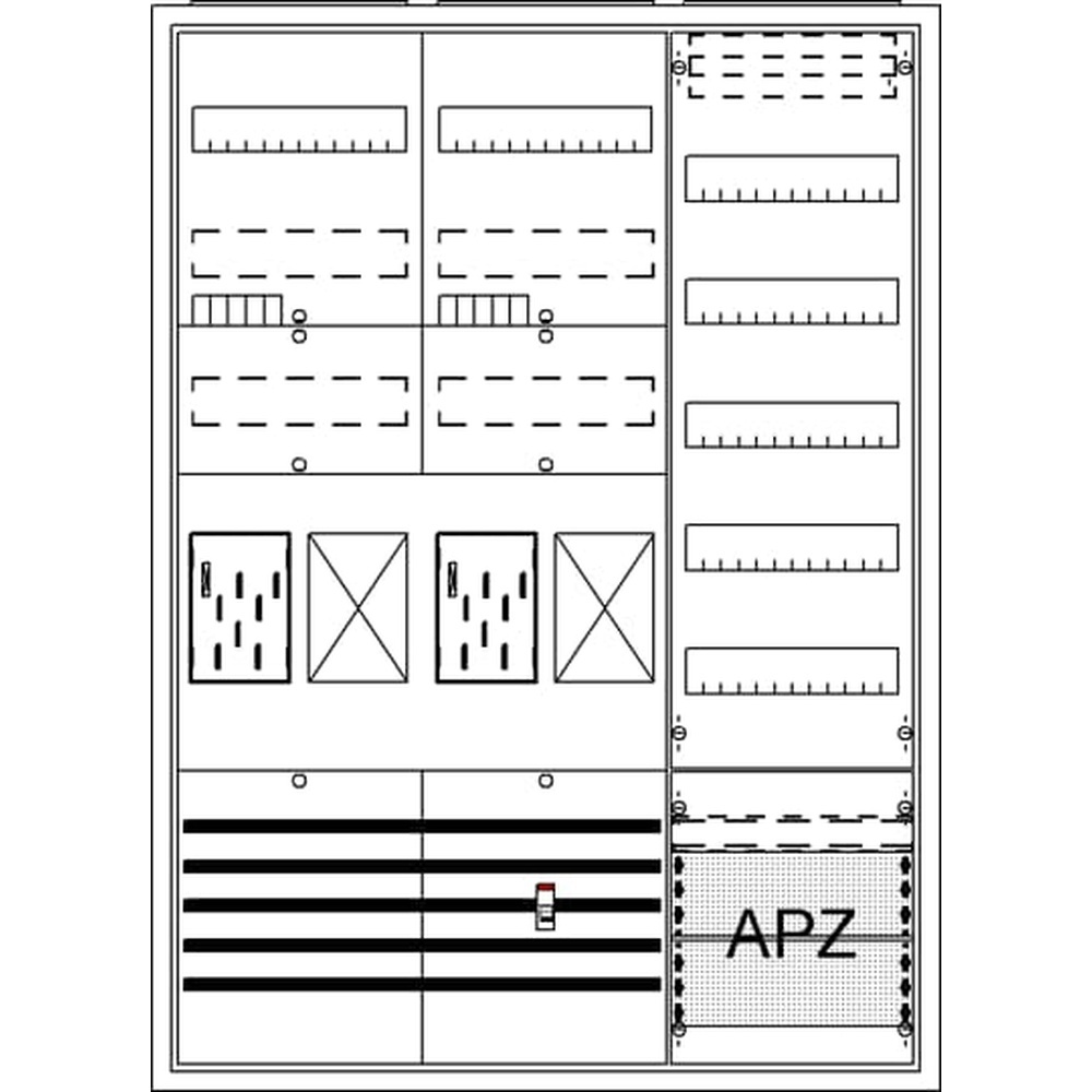 Striebel & John Zählerkomplettschrank 2CPX054229R9999 Typ BA37CG