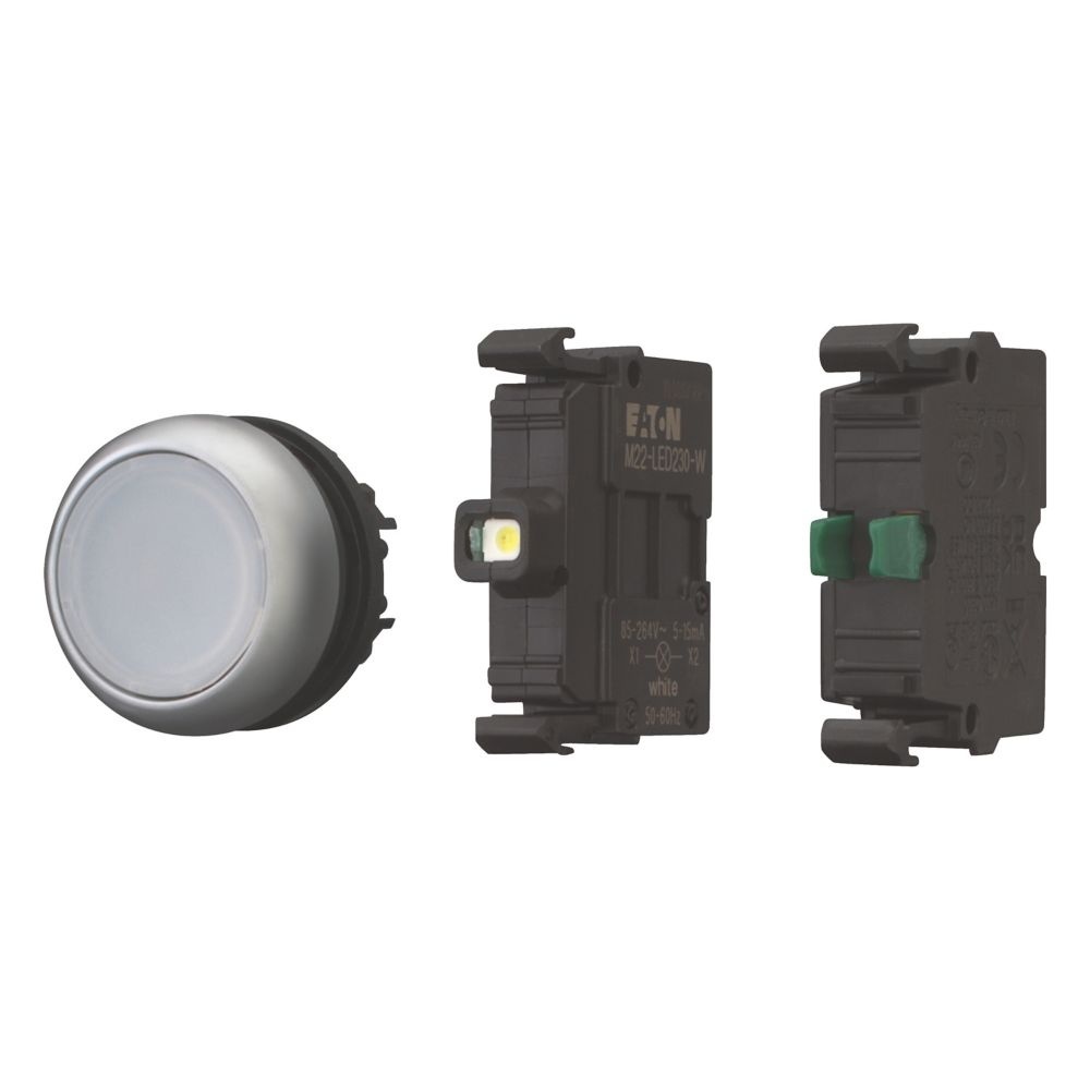 Eaton Leuchtdrucktaster 110931 Typ M22-DL-W-K10LED-BVP