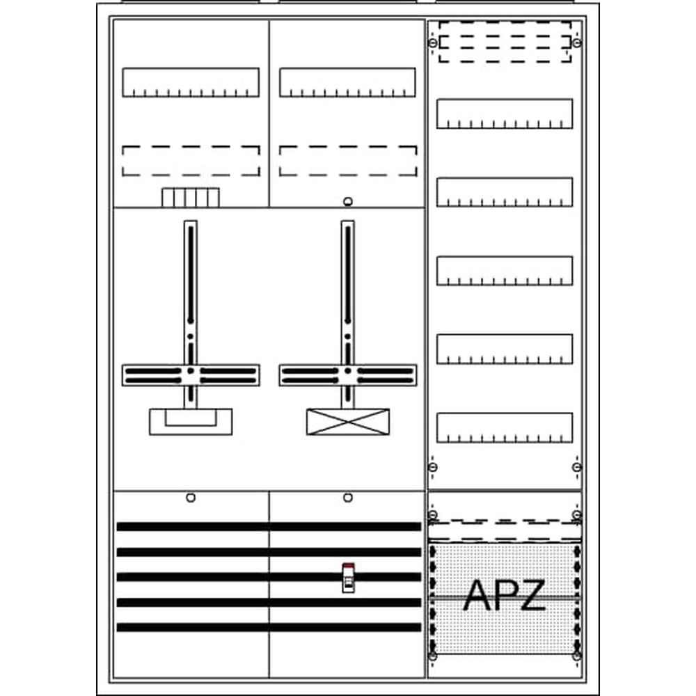 Striebel & John Zählerkomplettschrank 2CPX054256R9999 Typ DA37BC