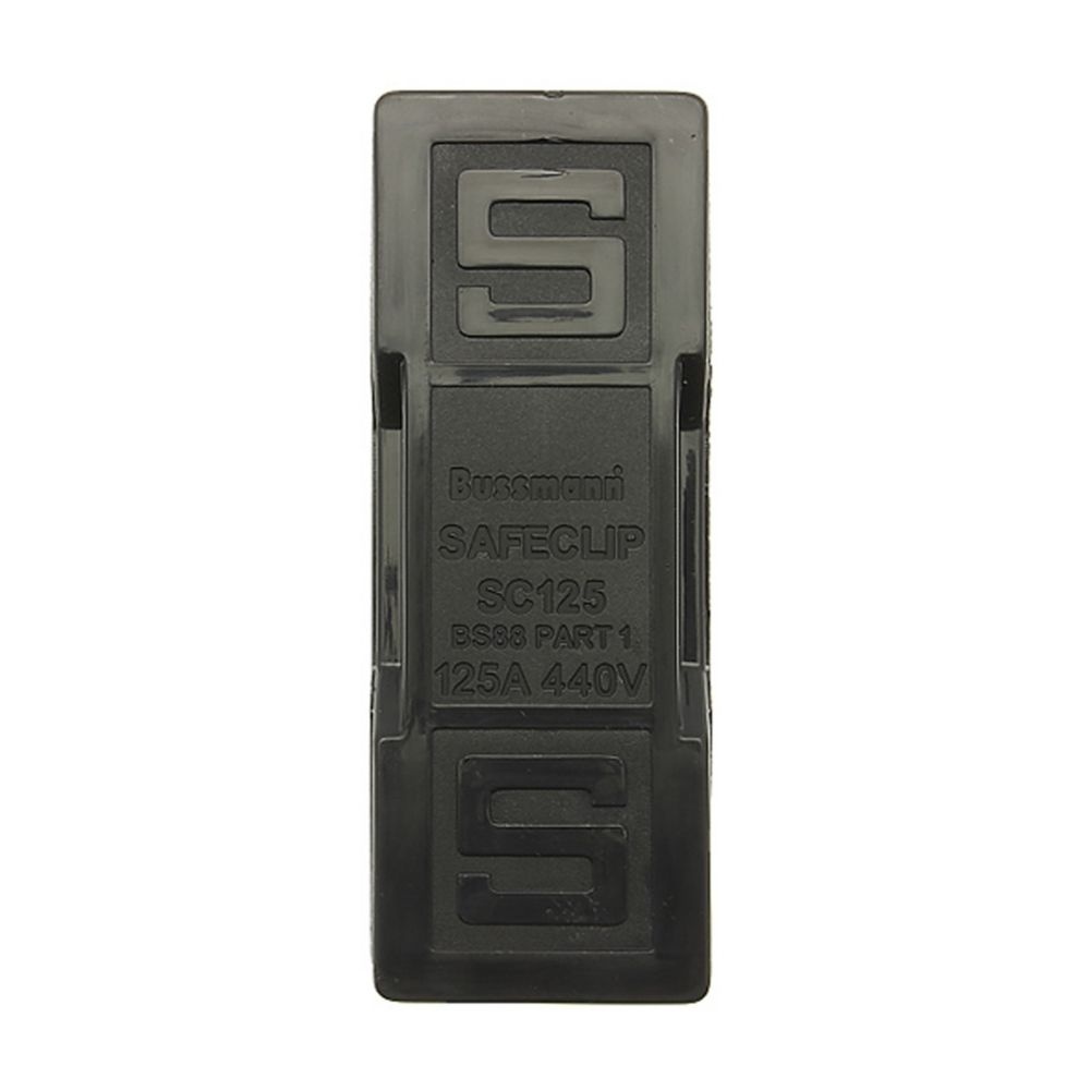 Eaton Sicherungsunterteil SC125H/D Typ SAFECLIP 100A FRONT CONNECTED BLACK