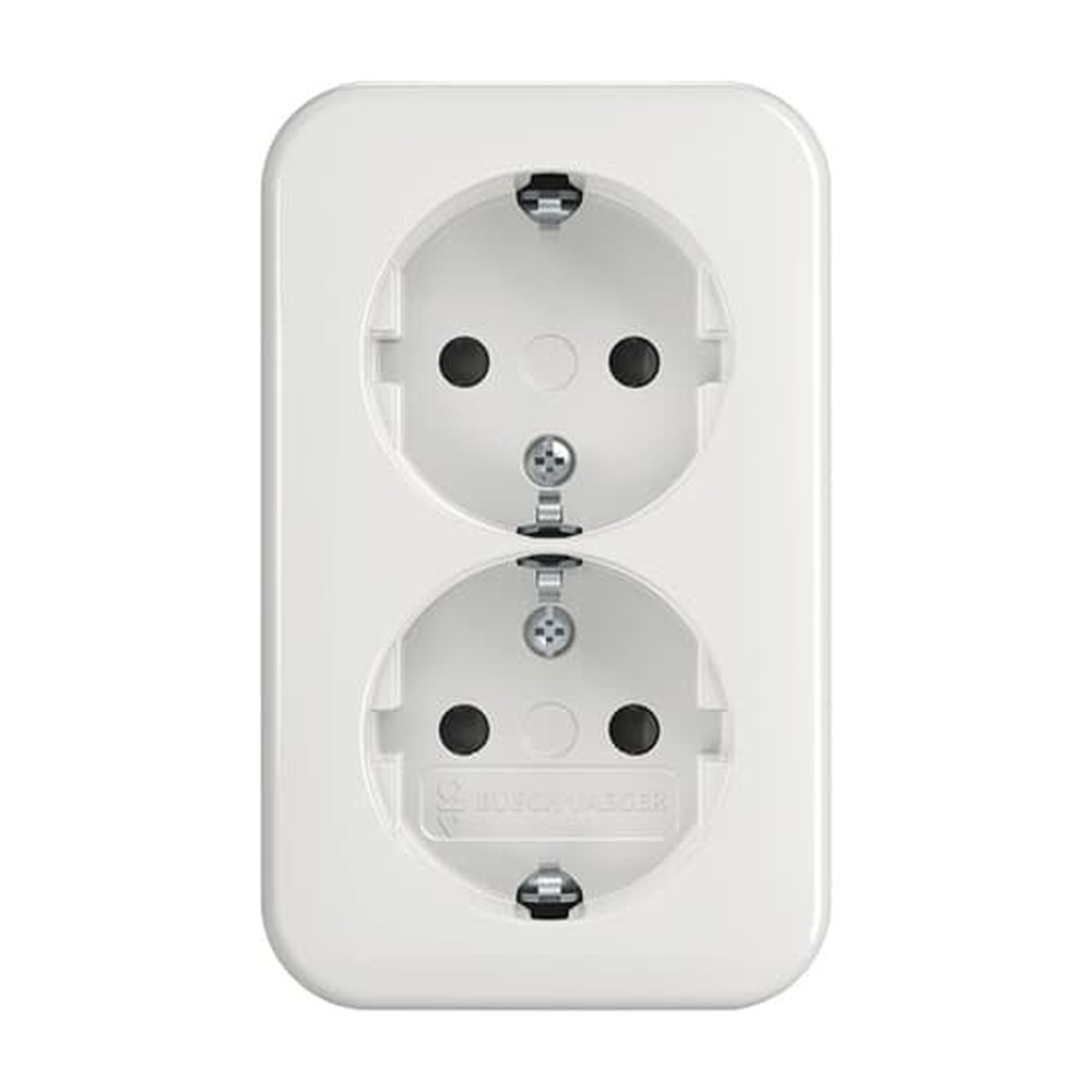 Busch-Jaeger Schuko Doppelsteckdose 202 EAPB/11W Nr. 2TKA00003936