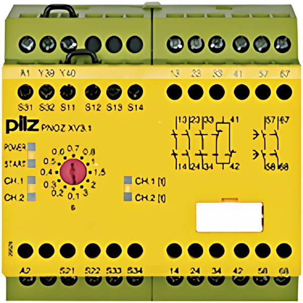 Pilz Sicherheitsschaltgerät 774532 Typ PNOZ XV3.1 3/24VDC 3n/o 1n/c 2n/o t