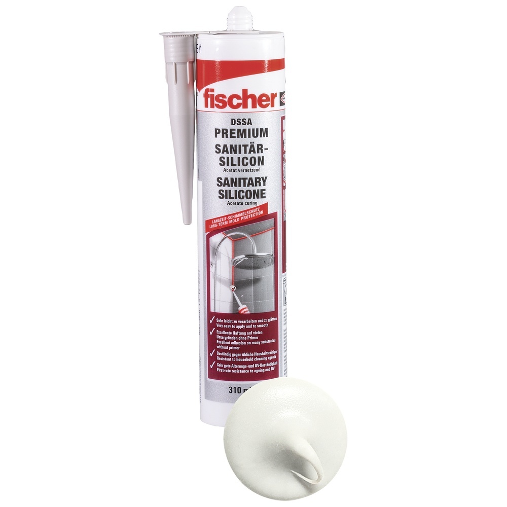 Fischer Sanitärsilicon 053101 Typ fischer DSSA W SAN.SIL.310 D/GB