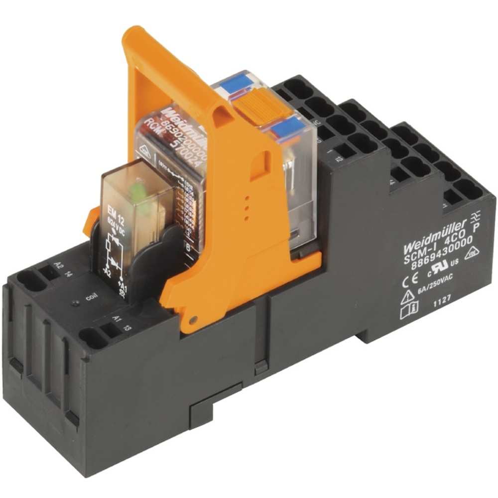 Weidmüller Koppelrelais 1398090000 Typ RCMKITP-I 24VDC 4CO AU