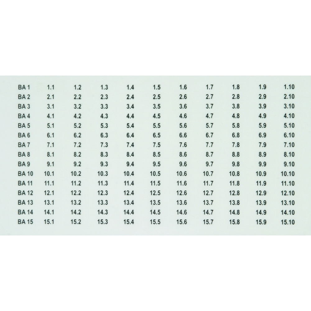 Dehn + Söhne Bezeichnungssystem 920398 Typ BS BA1 BA15 BXT