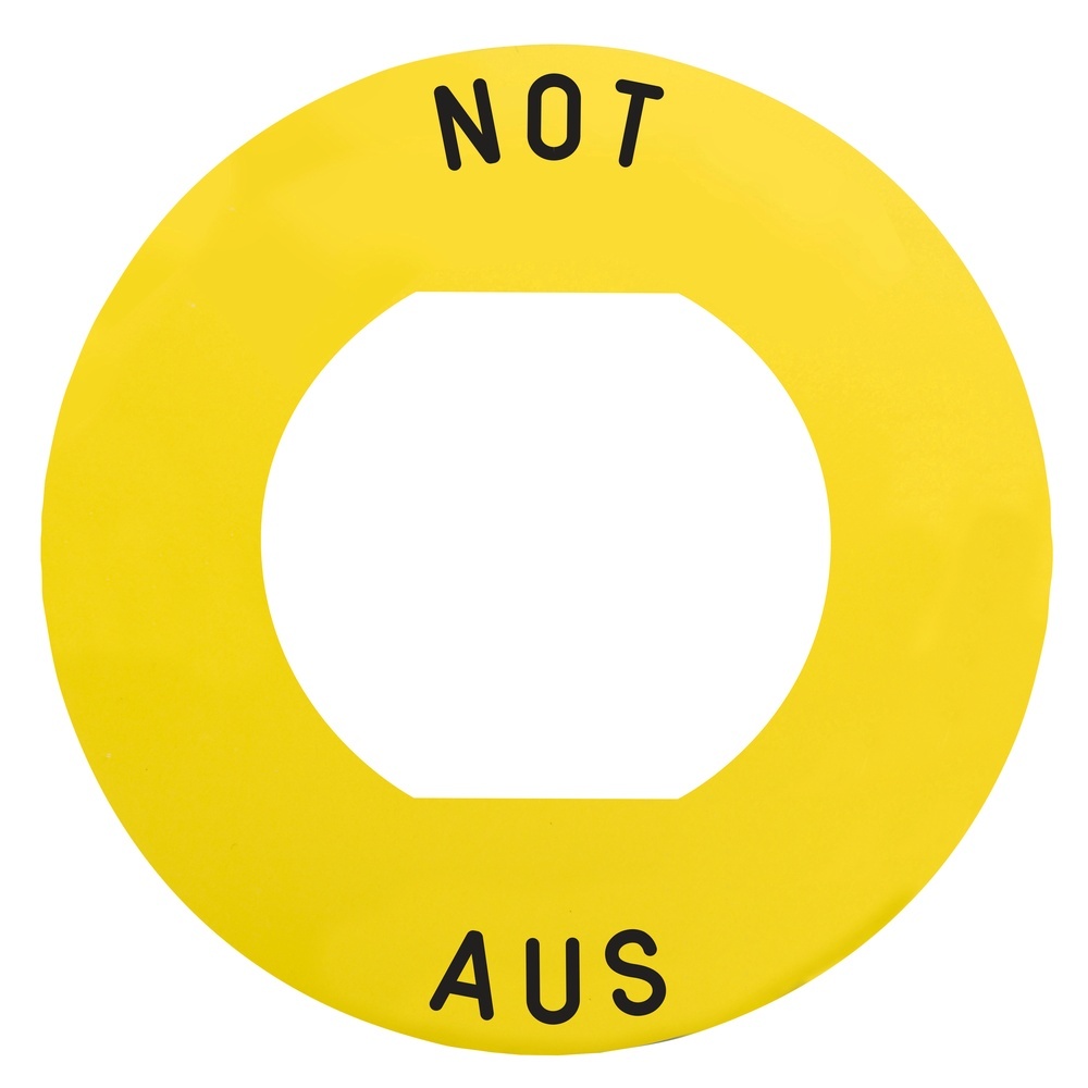 Schneider Electric Schild Not Aus Taster ZBY9260M