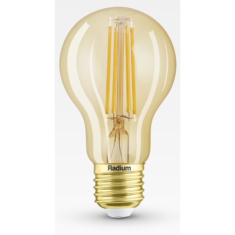 Radium LED Lampe 42819839 Typ RL-A63 824/C/E27 FIL Gold