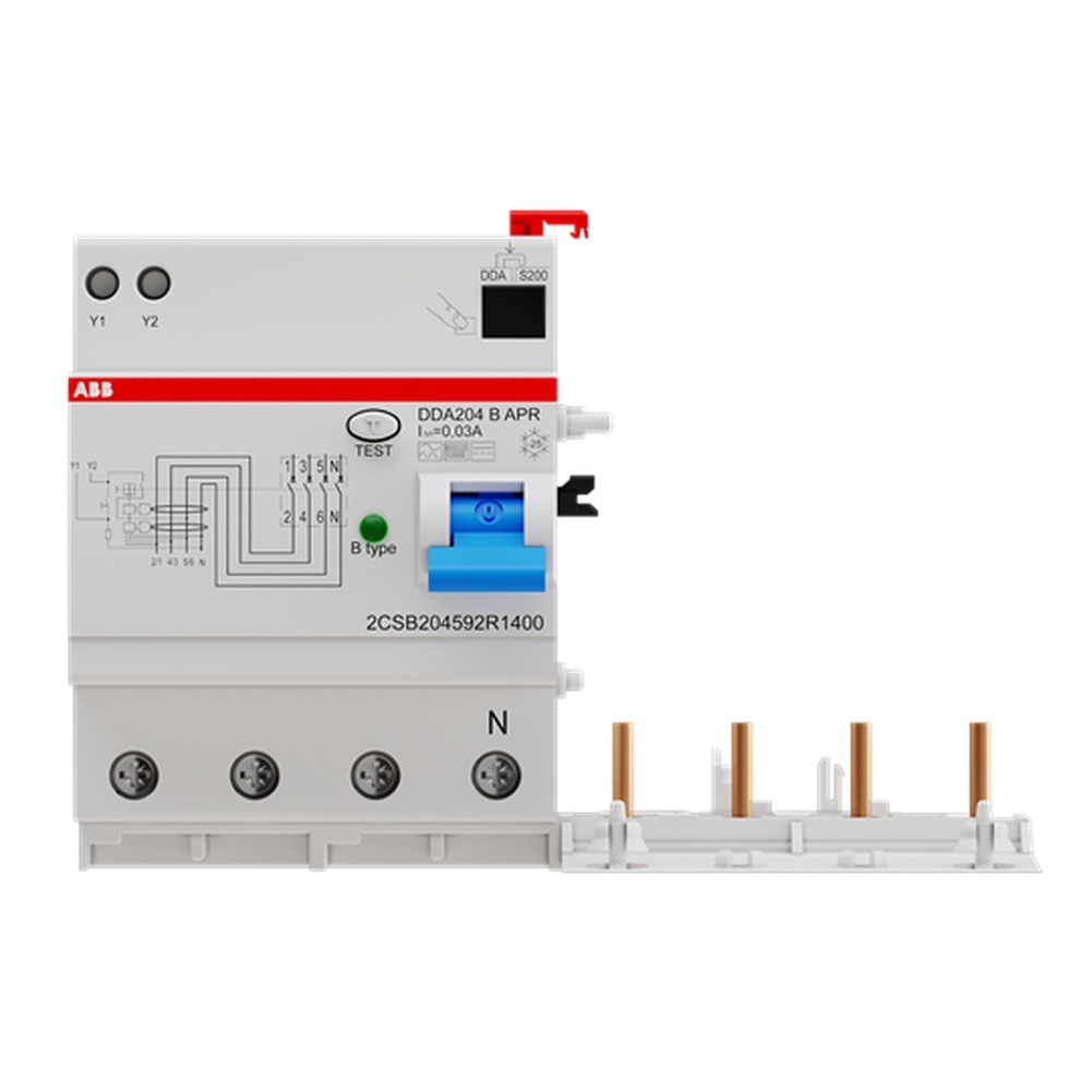 ABB Fehlerstromschutzblock 2CSB204592R1400 Typ DDA204BAPR-40/0,03