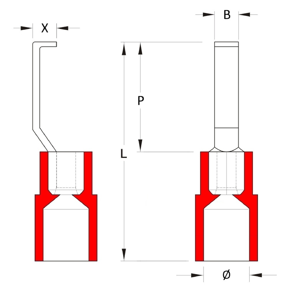 Weidmüller Kabelschuh 1233340000 Typ HBT 1,5 - 4,6 RT
