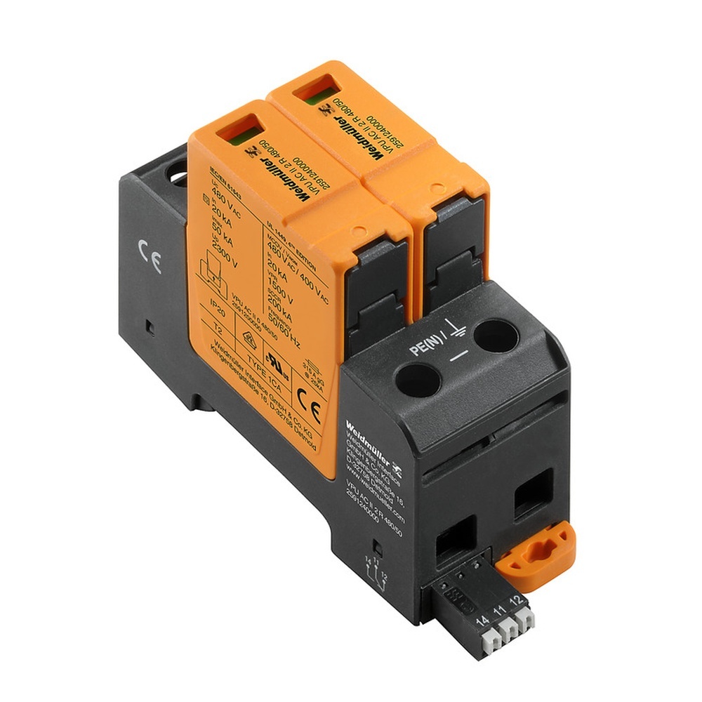 Weidmüller Überspannungsableiter 2591240000 Typ VPU AC II 2 R 480/50