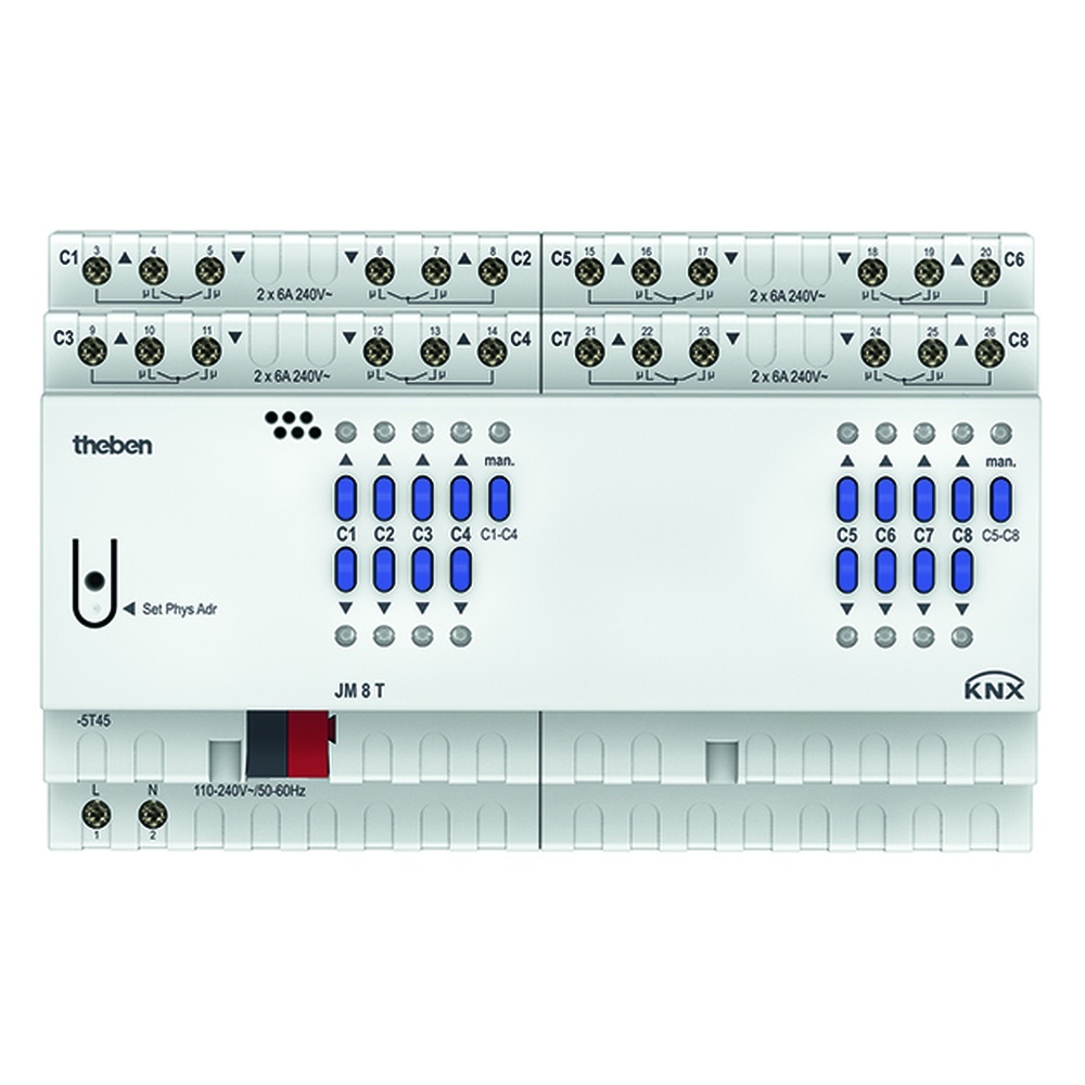 Theben KNX Jalousieaktor 4940255 Typ JM 8 T KNX