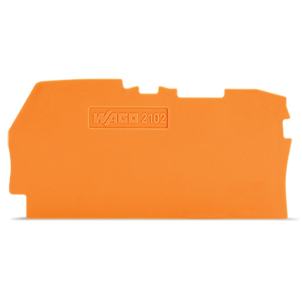 Wago Abschluss u. Zwischenplatte 2102-1292